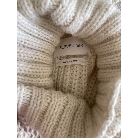 NWT Eleven Six Chunky Oversized Turtleneck Alpaca Wool Cable TAYLR TUNIC XS/S - Picture 11 of 11